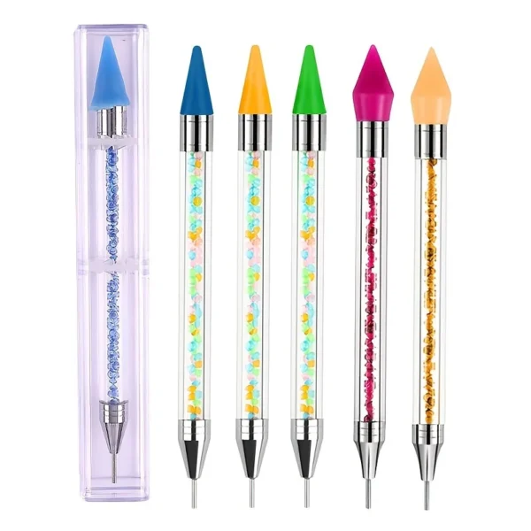 Nail Art White Dual-head Wax Pen